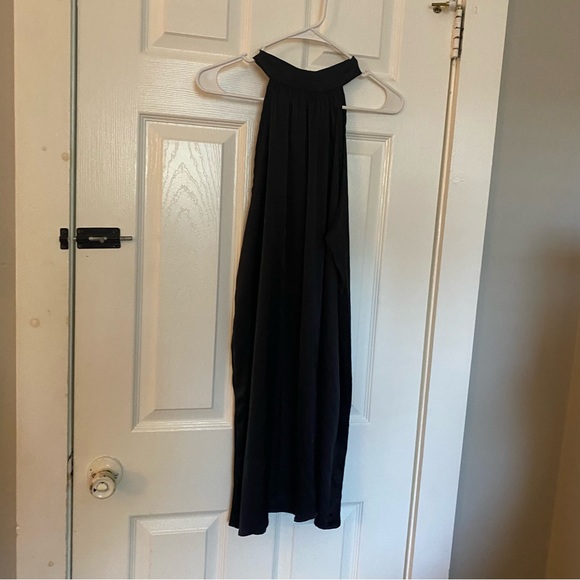 Semi Formal Black Silk Dress - Picture 2 of 3
